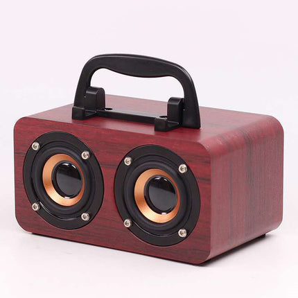 Wooden Bluetooth speaker front design