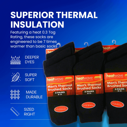 Thermal socks designed for work boots