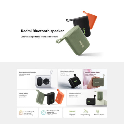Xiaomi Redmi portable Bluetooth speaker with carry strap